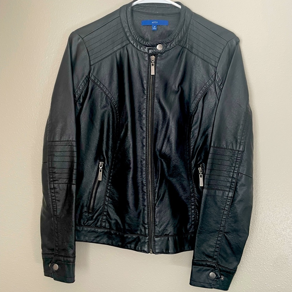 Black motto jacket